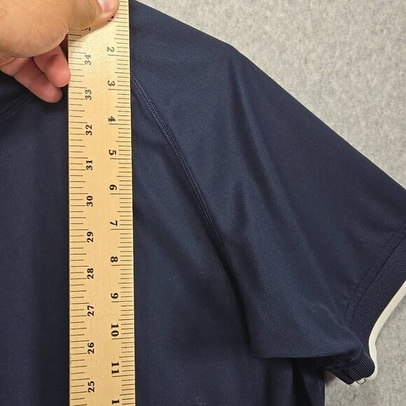 Aigle Men's 1/4 Zip Polo Shirt Performance Shirt Athletic Medium actimum - Picture 9 of 10